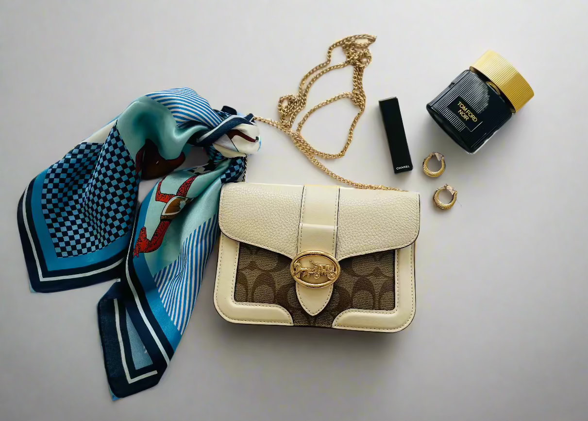 Gallup in Style Silk Scarf Bag Accent