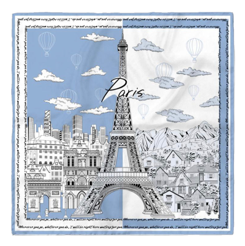 parisian-reverie-carré silk-scarf full image