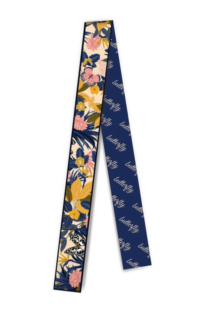 Butterfly Royale Silk Twilly Scarf Full Length